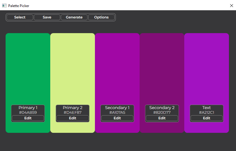 Palette Picker Palette View