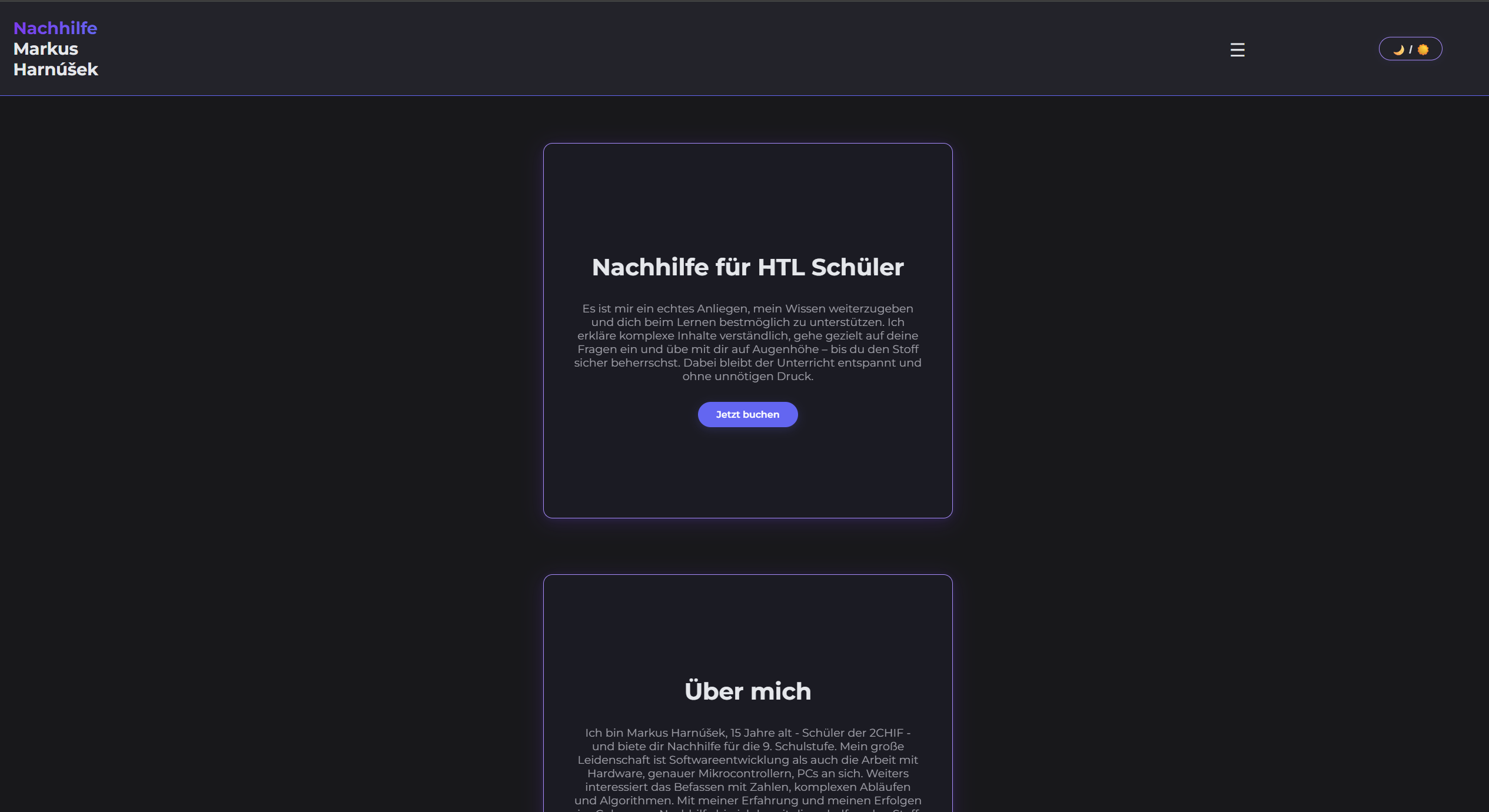 Tutoring Platform Home Screen